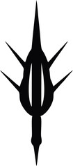 Spear Logo Vector Design Template.