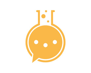 Potion bottle with bubble chat inside