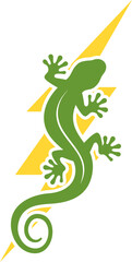House lizard with bolt lightning