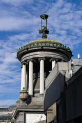 Fototapeta na wymiar Cemetery turistic, Recoleta Buenos Aires, statues and mausoleum, catholic religion