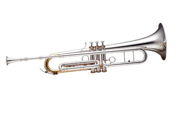 Plakat trombone isolated on a transparent background, generative ai