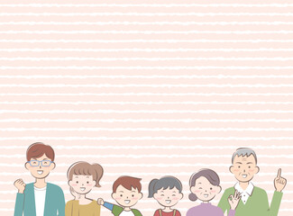 家族のフレーム　ファミリー　三世代