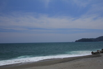 高知県土佐市　新居海岸の風景