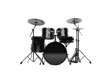 Fotobehang drum set isolated on a transparent background, generative ai © Perfect PNG