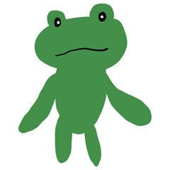 Frog green cartoon