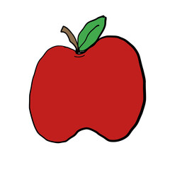illustration of an apple fruit