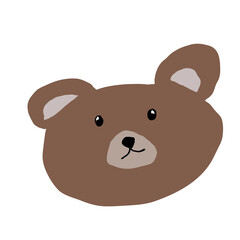Icon illustration teddy bear cartoon