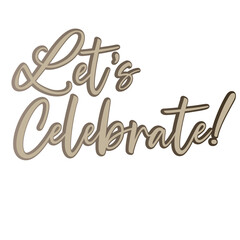 Let's celebrate word art