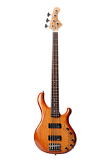bass guitar isolated on a transparent background, generative ai - obrazy, fototapety, plakaty