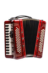 accordion isolated on a transparent background, generative ai