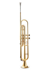 trombone isolated on a transparent background, generative ai