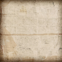Newspaper old paper background with paper, Newspaper paper grunge vintage old aged texture...