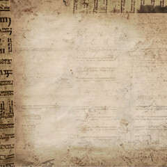 Newspaper old paper background with paper, Newspaper paper grunge vintage old aged texture background	wallpaper. Png 11, Ai Generate 