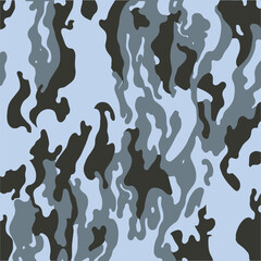 Cold white military abstract background. Camo design for army uniform fabric