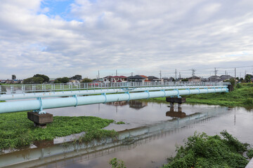 古利根川（埼玉県越谷市・松伏町）