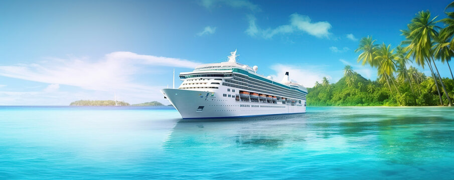 cruise ship in the sea