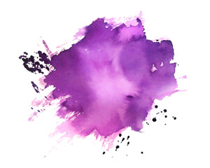 abstract purple watercolor ink spot texture background