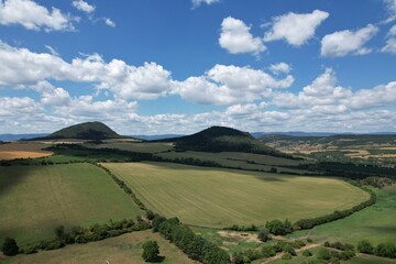 Ceske Stredohori hill range-Central Bohemian Uplands or Central Bohemian Highlands and protected...