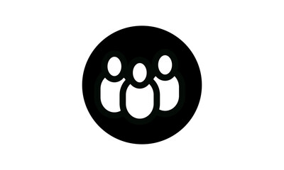 Fototapeta premium vector graphic illustration of people. people icon vector in modern, simple, elegant, and trendy flat style. group of people flat vector icon.
