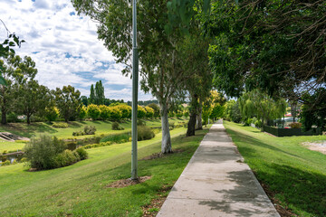 Fototapeta premium Beautiful green landscapes along Apsley river in Walcha, NSW, Australia