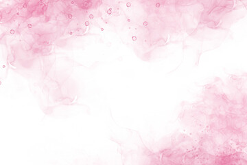 Pink Cloudy watercolor backgrounds splash, use for a wedding, valentines and Mother’s Day card, poster backdrop, and other illustrations work
