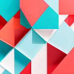 modern geometry shape background composition with generative AI technology