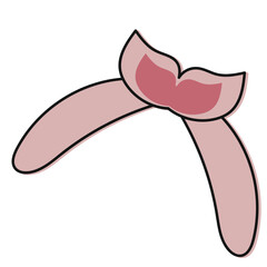 baby hair band icon set hand drawn doodle vector illustration