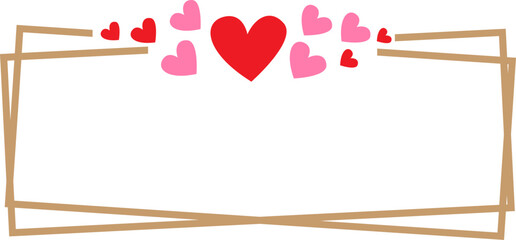 love with haert frames design