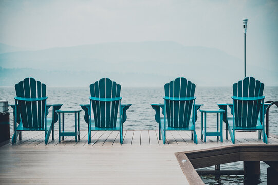 table and chairs on the beach