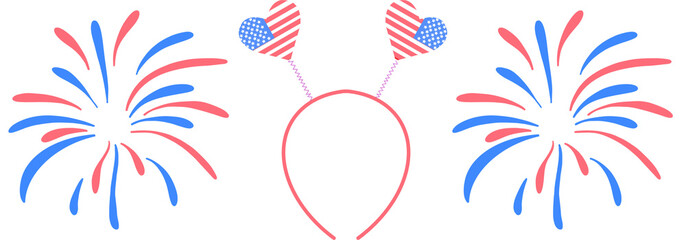 Holiday, National day, Amirican symbols.