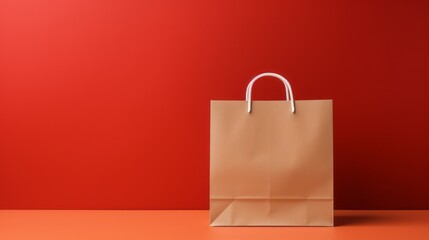 Your Next Purchase Awaits, Shopping Bag with Plenty of Copy Space, the Perfect Symbol for Consumerism, generative ai.