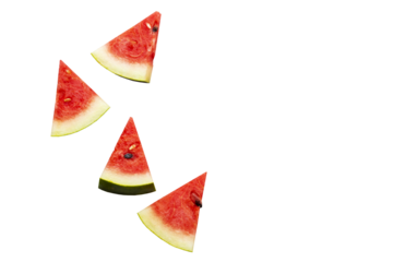 watermelon healthy fruits for health care in summer season arrangement flat lay style 