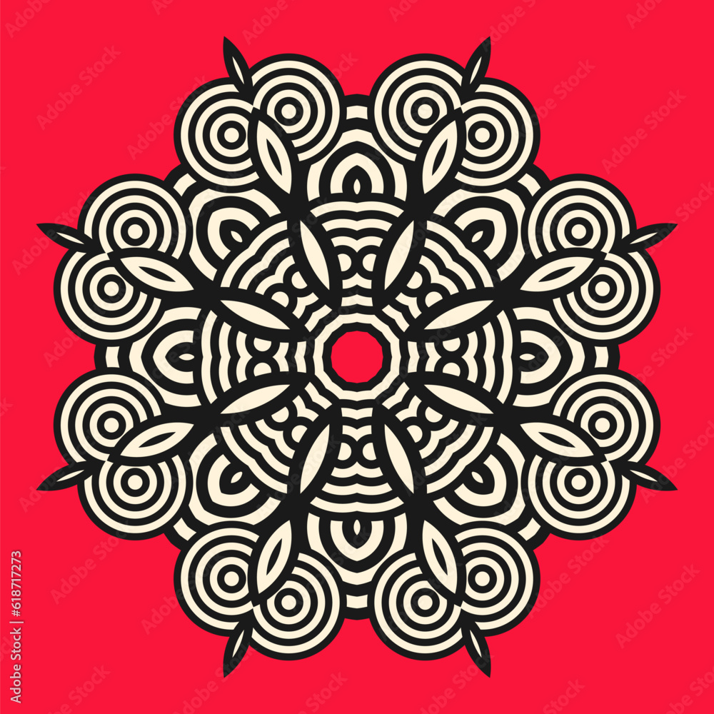 Poster symmetrical composition of geometric shapes. abstract element for design. vector illustration.