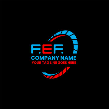 FEF letter logo creative design with vector graphic, FEF simple and modern logo. FEF luxurious alphabet design  