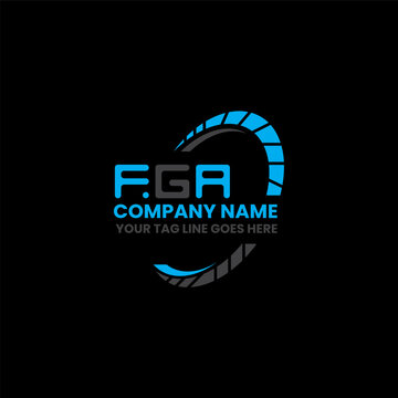 FGA letter logo creative design with vector graphic, FGA simple and modern logo. FGA luxurious alphabet design  