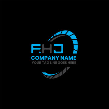 FHJ letter logo creative design with vector graphic, FHJ simple and modern logo. FHJ luxurious alphabet design  