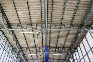 Roof ceiling of warehouse factory 