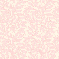 Vector linear illustration of a pattern connecting branches. Floral universal art pattern for fabric, wrapping paper. An element for wedding invitations, notebooks, flyers, covers, banners, textiles.