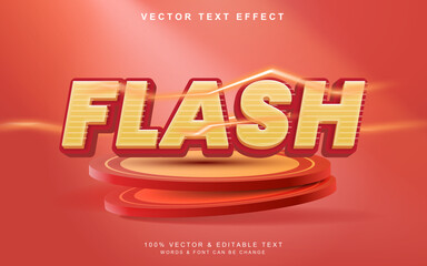 Super flash sale text effect, bold colorful text effect