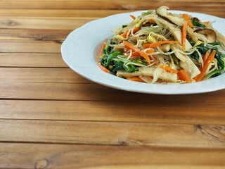 한국전통음식 잡채, 요리