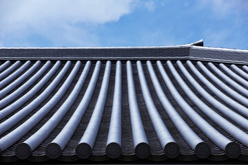 Japanese shrine roof, Japan travel	