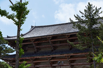 Japanese shrine roof, Japan travel	