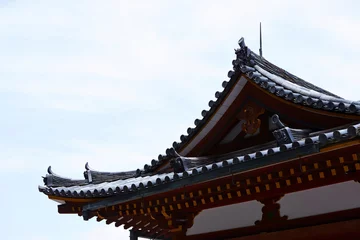 Fototapete Peking Japanese shrine roof, Japan travel 