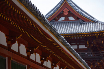 Fototapeta na wymiar Japanese traditional shrine, Japan travel