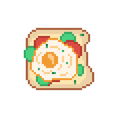 pixel art, vector - fast food, sandwich
