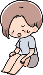 足の太さに悩む女性