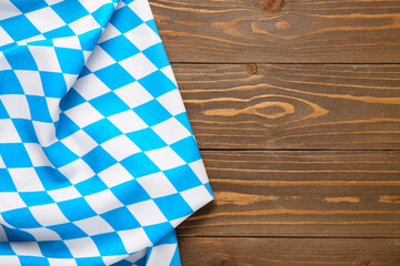 Flag of Bavaria on wooden background