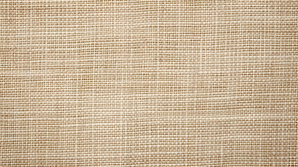 Fototapeta na wymiar Detailed woven fabric texture background mesh pattern light beige color blank. Jute hessian sackcloth burlap canvas Natural weaving fiber linen and cotton cloth texture as clean empty for decoration.