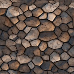 Abstract seamless texture made of stones