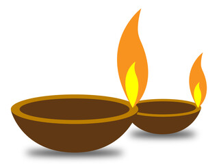 Set Of Diyas For Diwali Decoration